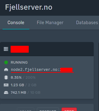 Serverkonsollen